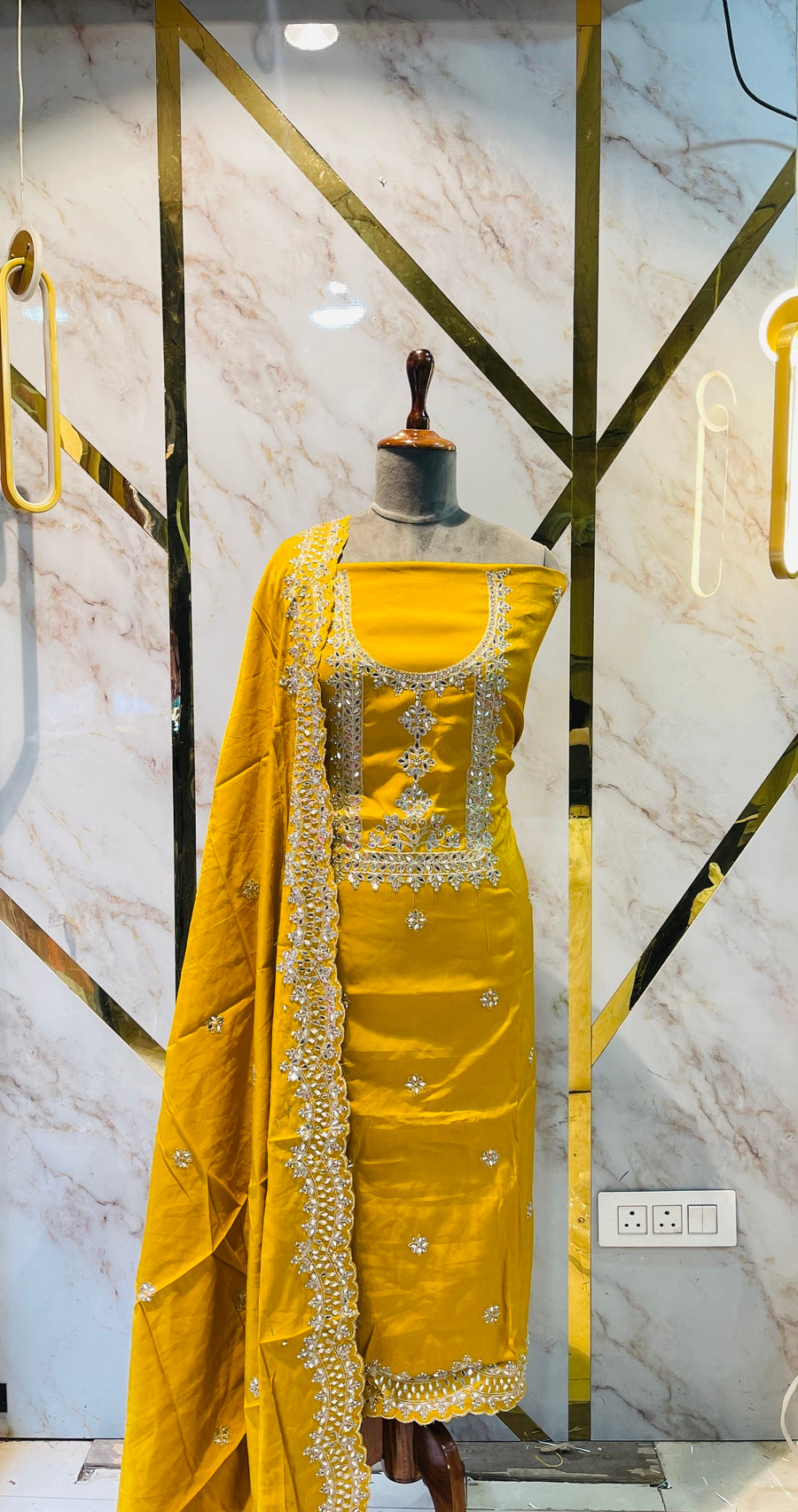 Party wear shimar silk suit