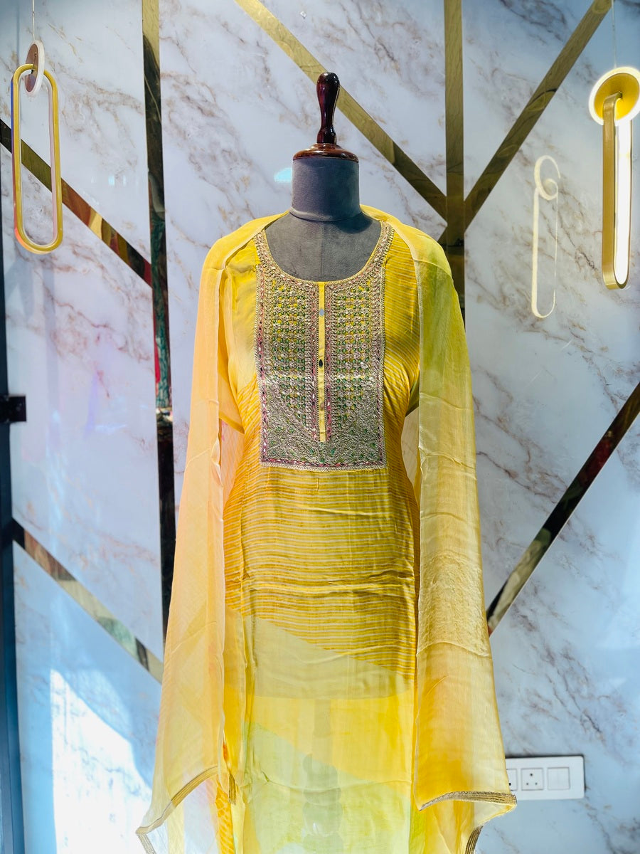 premium Organza  Suit