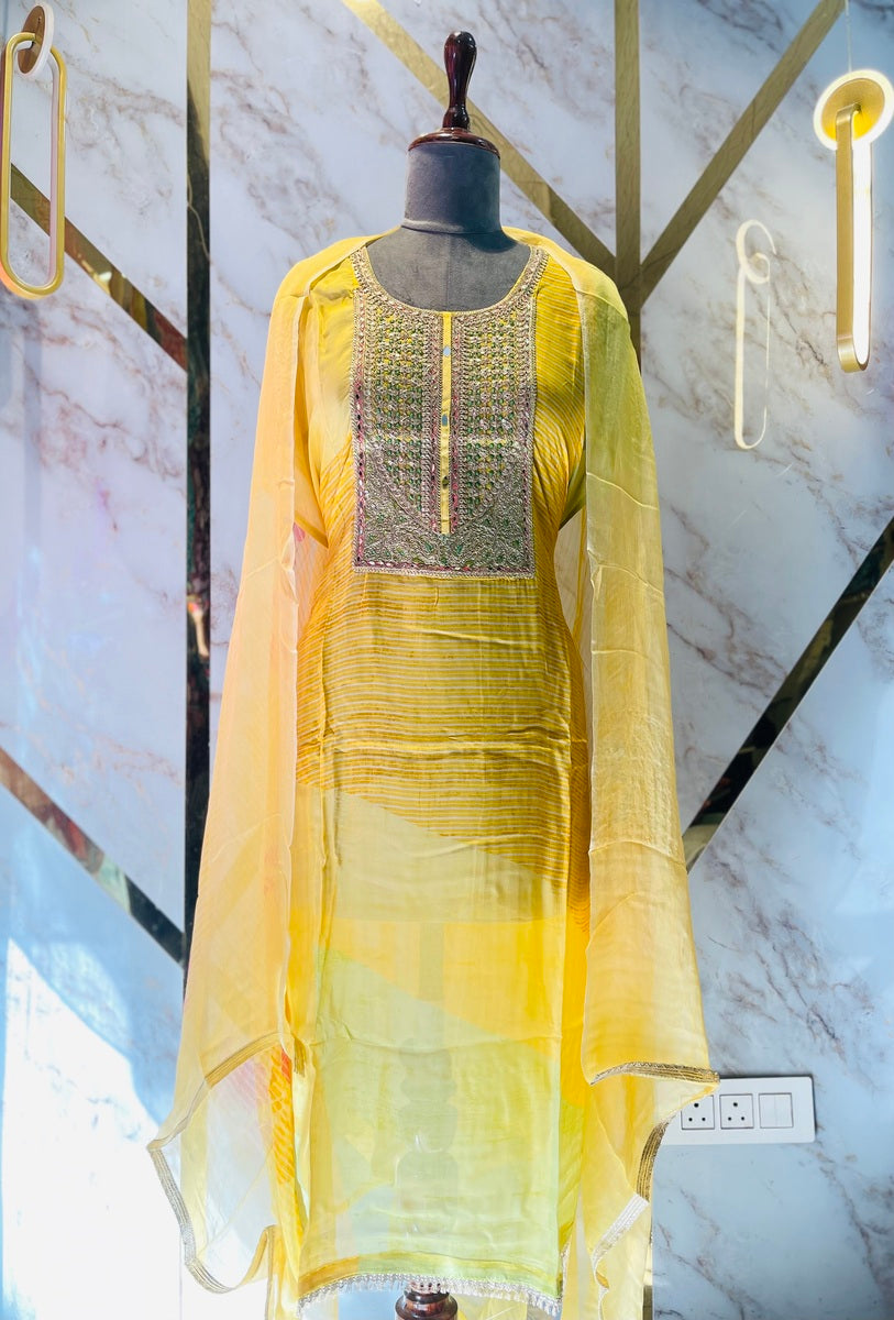 premium Organza  Suit