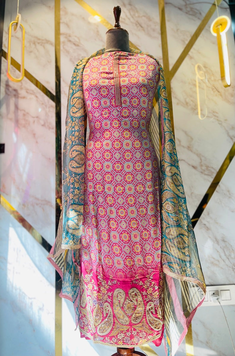 premium Organza  Suit