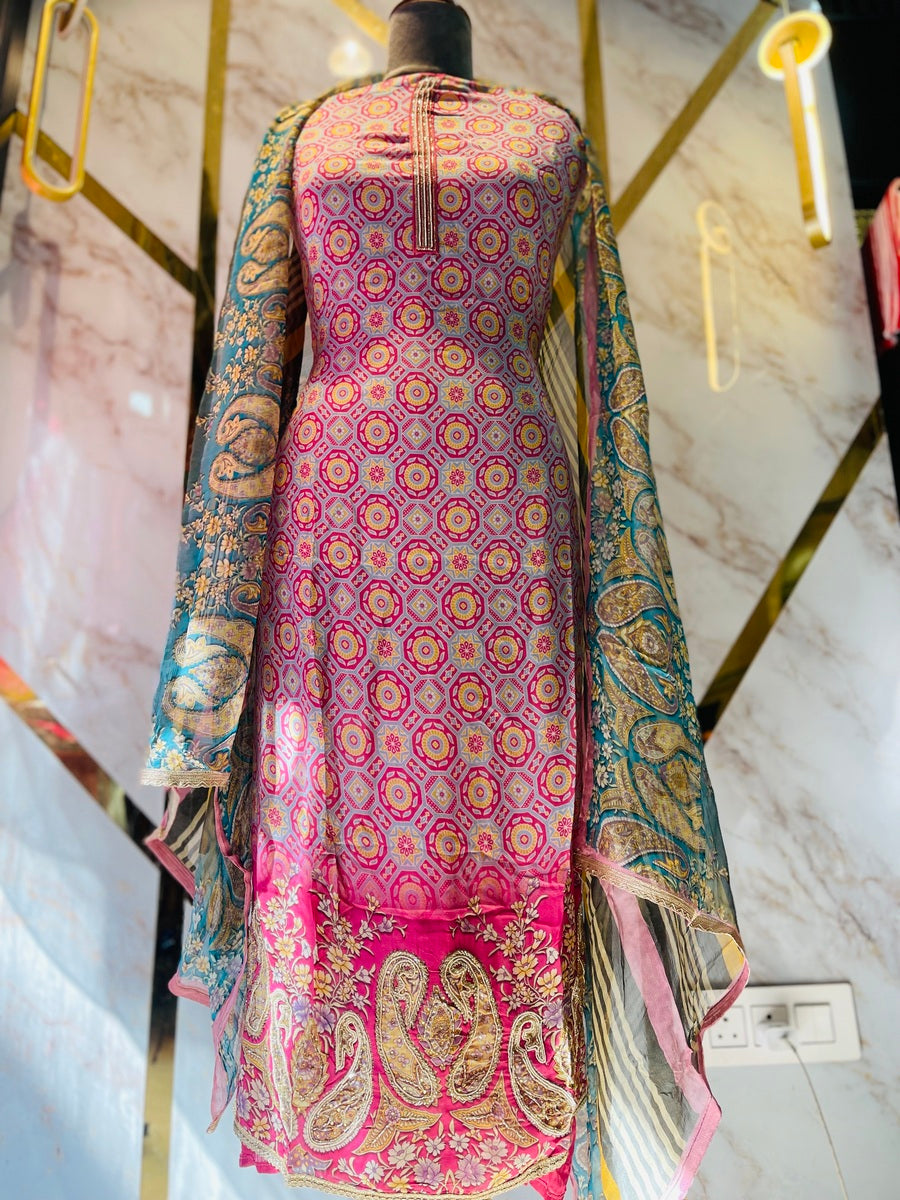 premium Organza  Suit