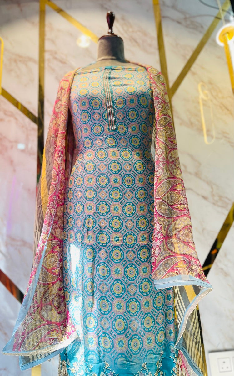 premium Organza  Suit