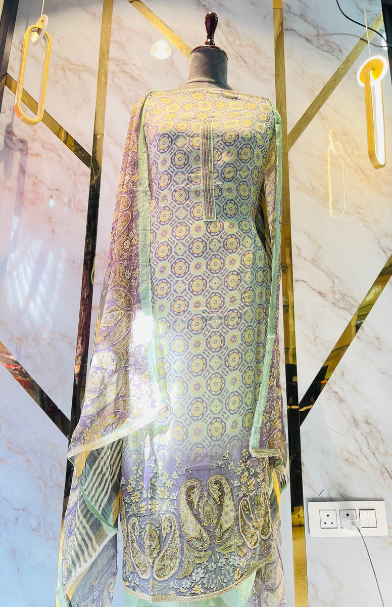 premium Organza  Suit