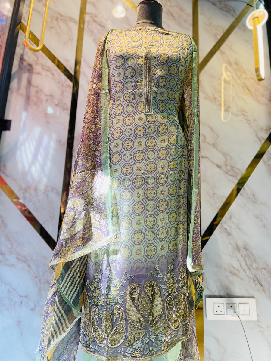 premium Organza  Suit