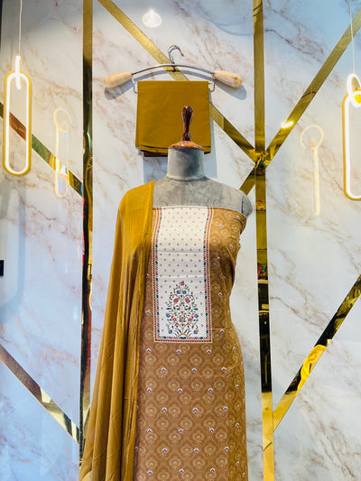 Premium kashmiri kani print cotton suit