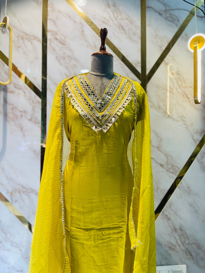 Party wear shimar silk suit