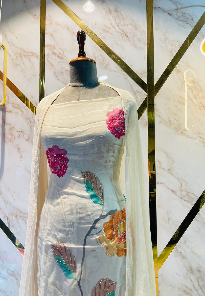 premium Organza  Suit