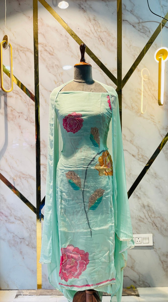 premium Organza  Suit