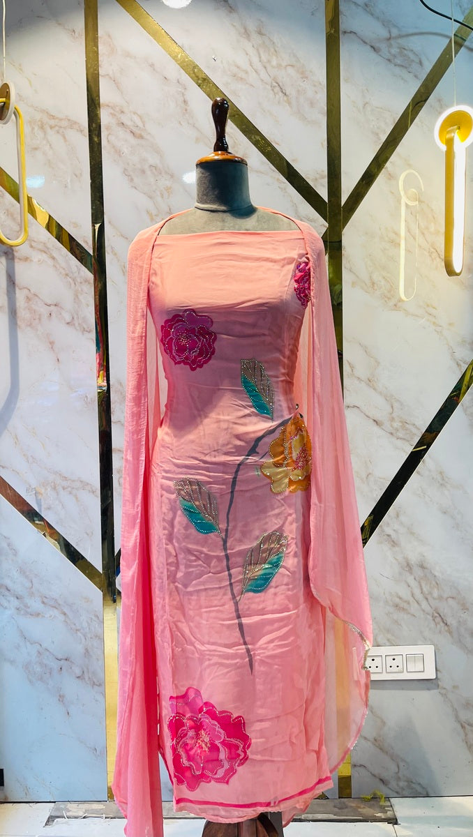 premium Organza  Suit