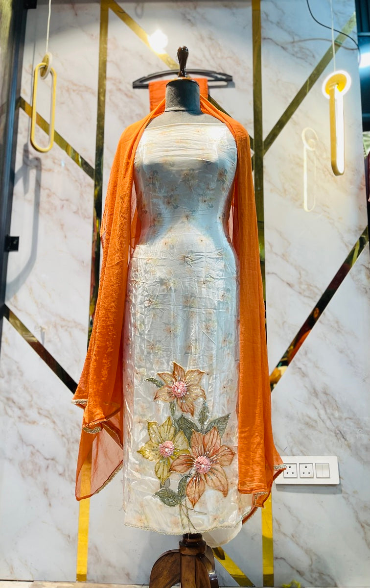 premium Glass  party 🎉  Silk Suit