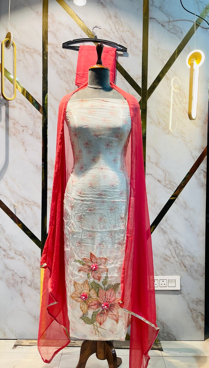 premium Glass  party 🎉  Silk Suit