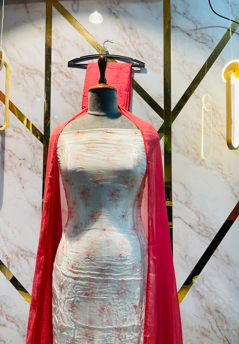 premium Glass  party 🎉  Silk Suit