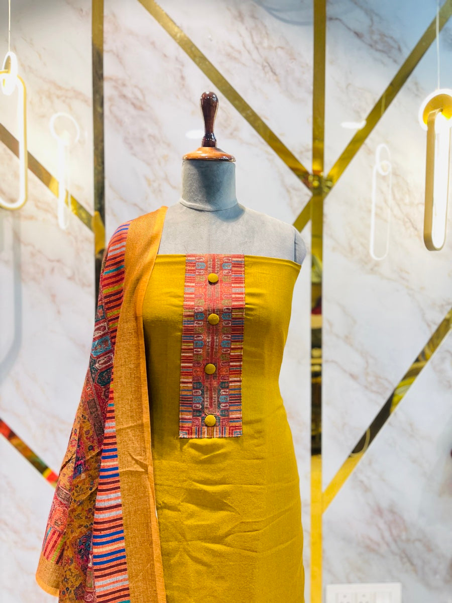 Premium kashmiri  Pashmina kani print Suit