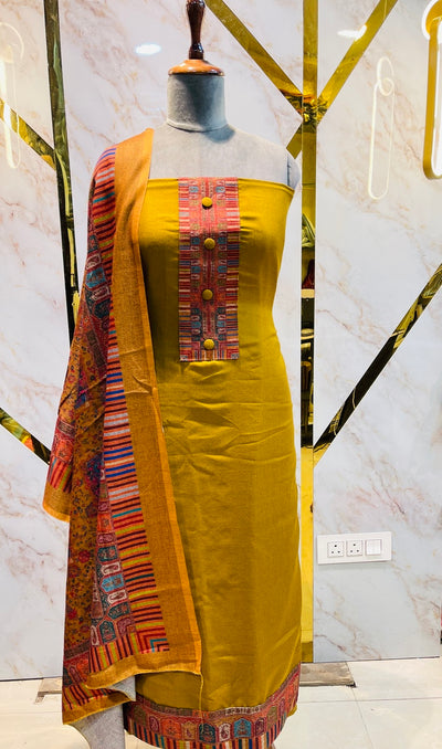 Premium kashmiri  Pashmina kani print Suit
