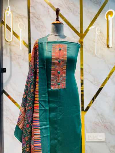 Premium kashmiri  Pashmina kani print Suit