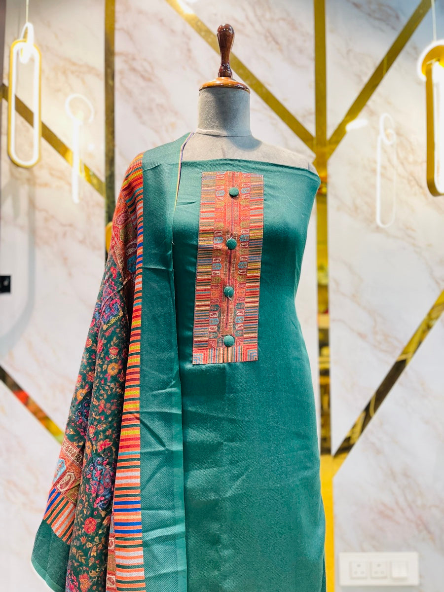 Premium kashmiri  Pashmina kani print Suit