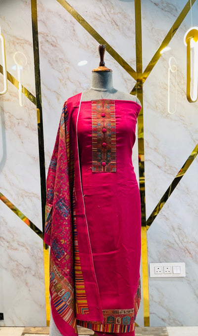 Premium kashmiri  Pashmina kani print Suit
