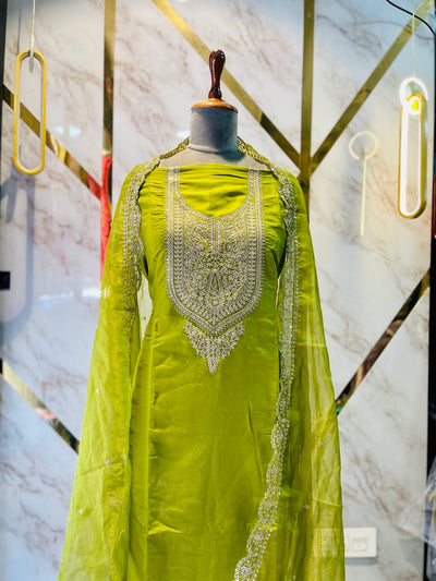 Party wear shimar silk suit
