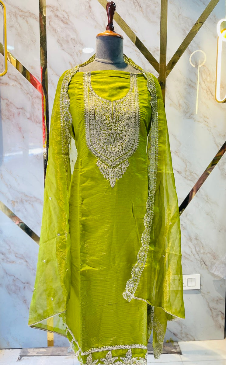 Party wear shimar silk suit