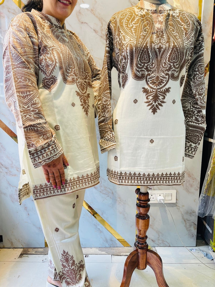 Premium winter 🥶 kani weav cord set