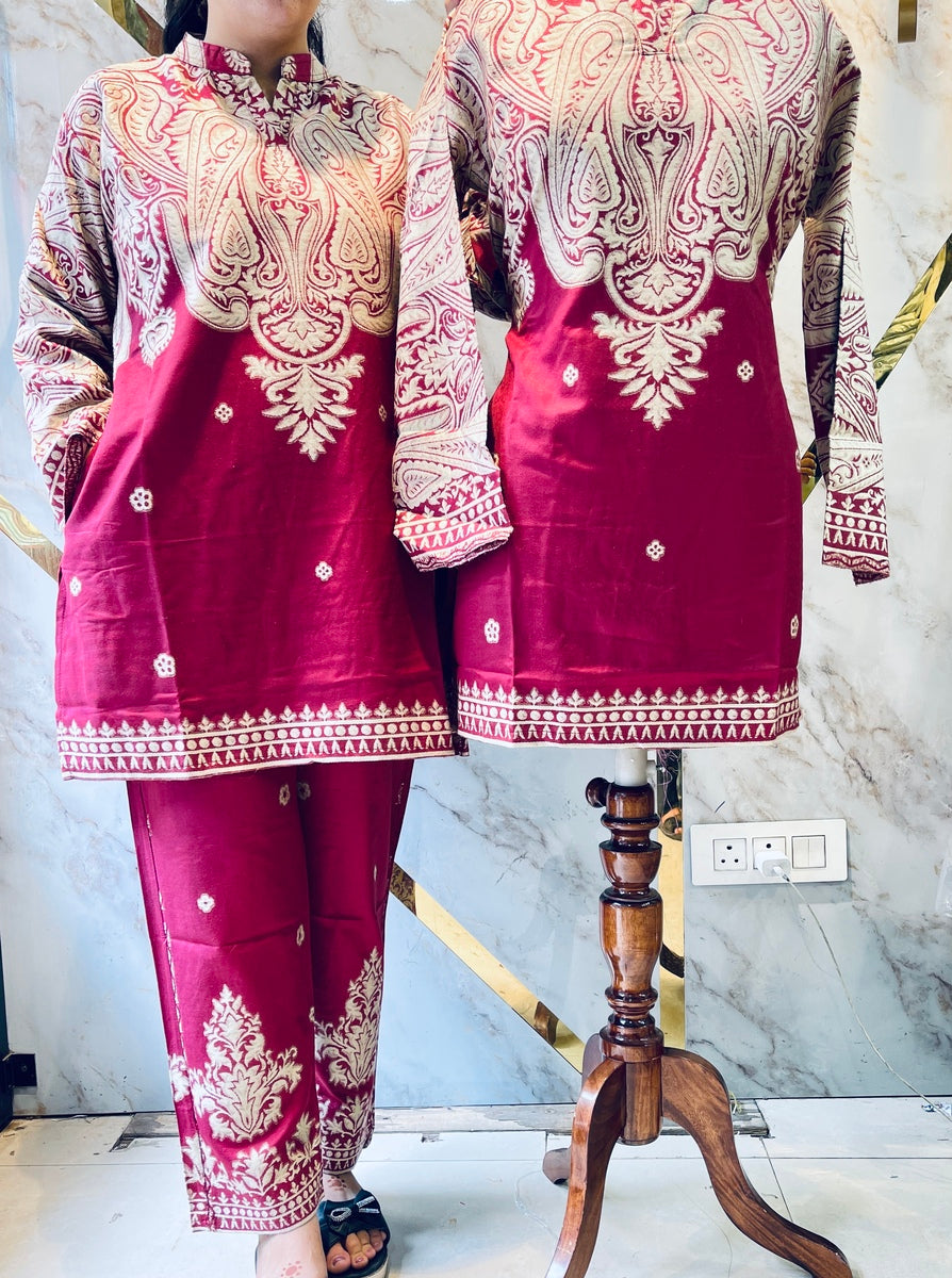 Premium winter 🥶 kani weav cord set