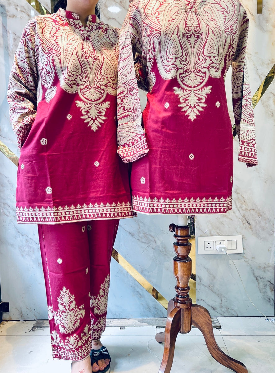 Premium winter 🥶 kani weav cord set