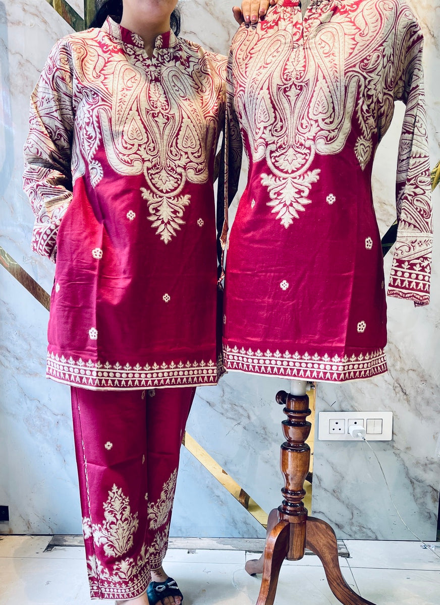 Premium winter 🥶 kani weav cord set