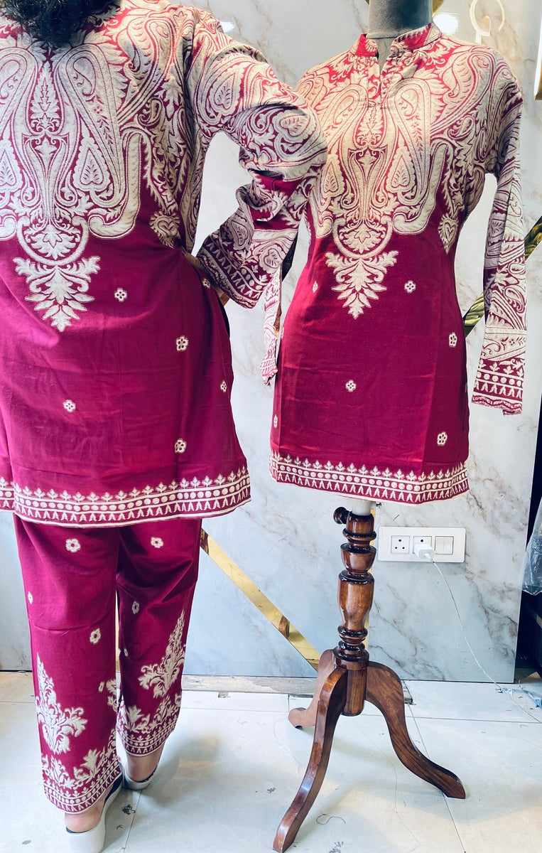 Premium winter 🥶 kani weav cord set