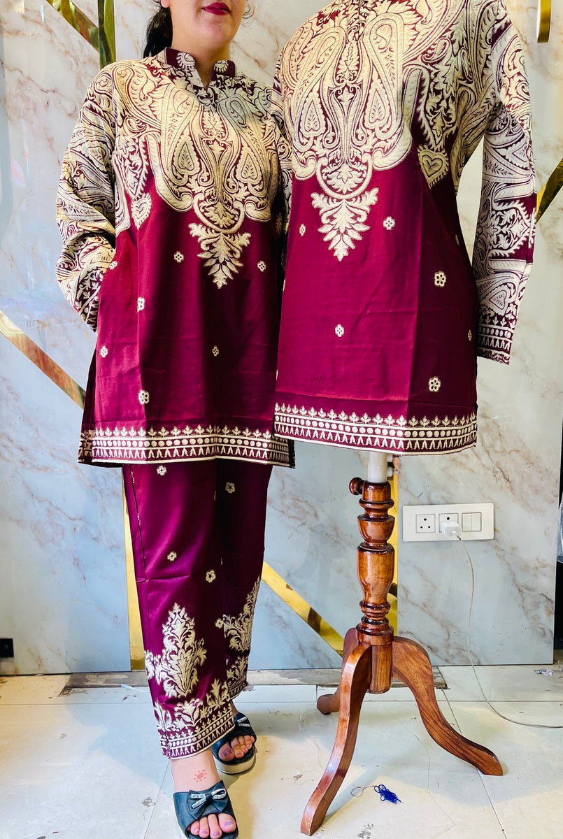 Premium winter 🥶 kani weav cord set