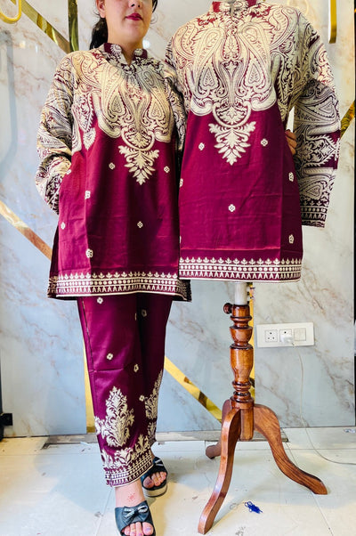 Premium winter 🥶 kani weav cord set