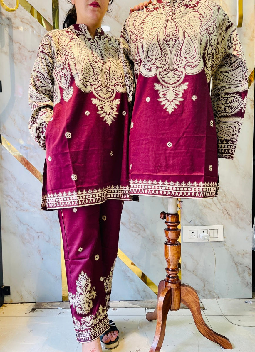 Premium winter 🥶 kani weav cord set