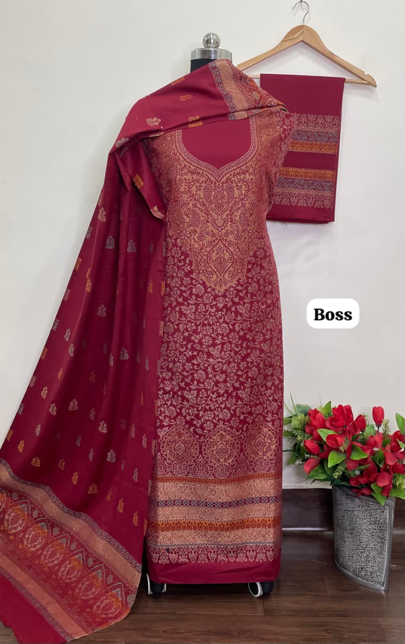 Premium kani Wollen Party Suits (100% Handmade