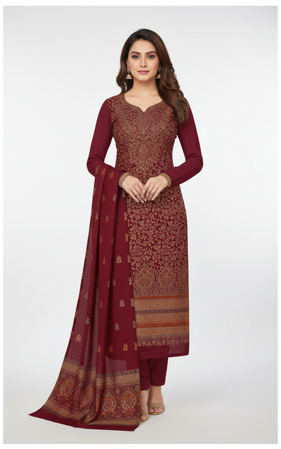 Premium kani Wollen Party Suits (100% Handmade