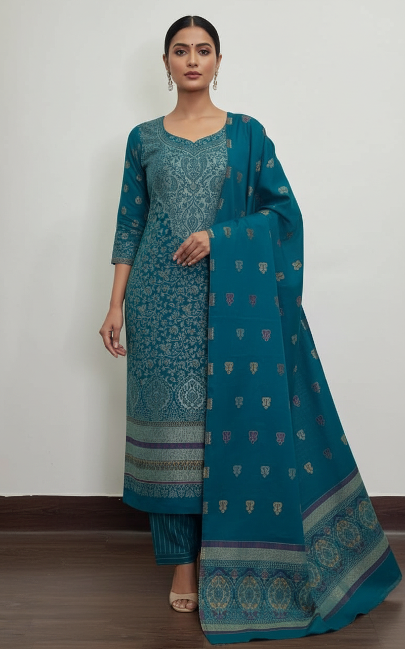 Premium kani Wollen Party Suits (100% Handmade