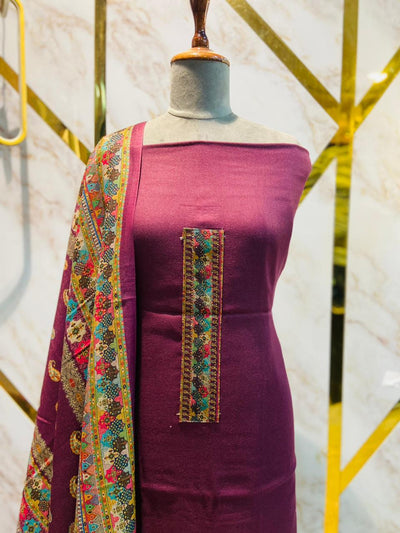 Premium kashmiri  Pashmina kani print Suit