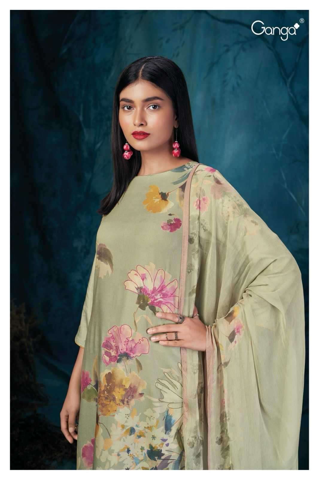 GANGA BRAND WINTER PURE PASHMINA SUITS